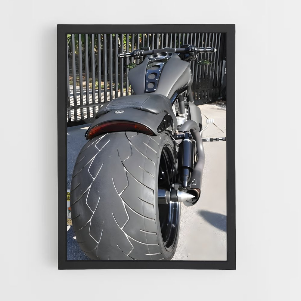 Poster moto V-rod musclée – affiche Harley-Davidson (vue 2)